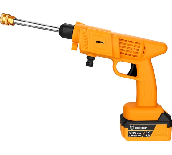 Аккумуляторная мойка высокого давления DEKO DKCW25 40 бар 2x4.0 Ач 063-4314