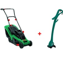 Набор Bosch электрическая газонокосилка Rotak 34 0.600.881.A00 + триммер Easytrim 23 0.600.881.A05