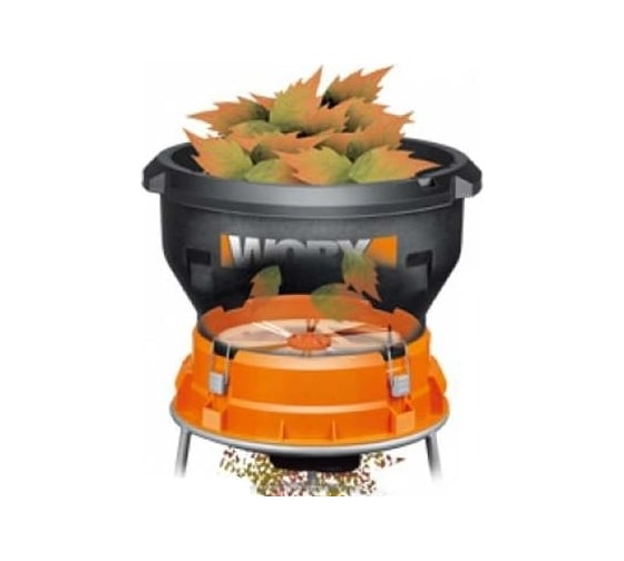 Мульчер для листьев и травы WORX WG430E