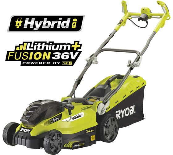 Газонокосилка Ryobi 18В ONE+ RLM18C34H25 5133002367