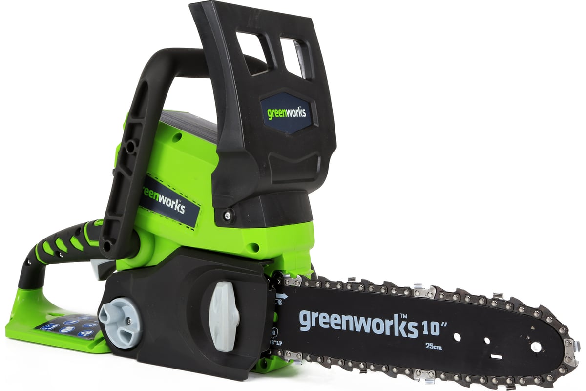 Аккумуляторная цепная пила Greenworks G24CS25 2000007 - выгодная цена ...