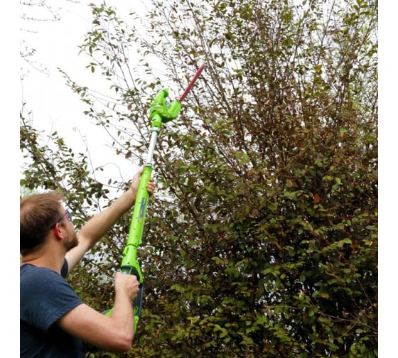 Аккумуляторный телескопический кусторез Greenworks G40PH51 22147T