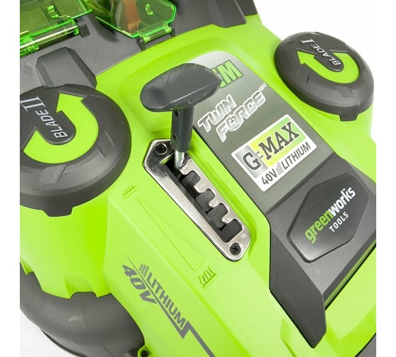 Аккумуляторная газонокосилка Greenworks Twin Force G40LM49DB 2500207