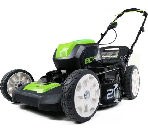 Аккумуляторная бесщеточная газонокосилка Greenworks GD80LM53 2500707