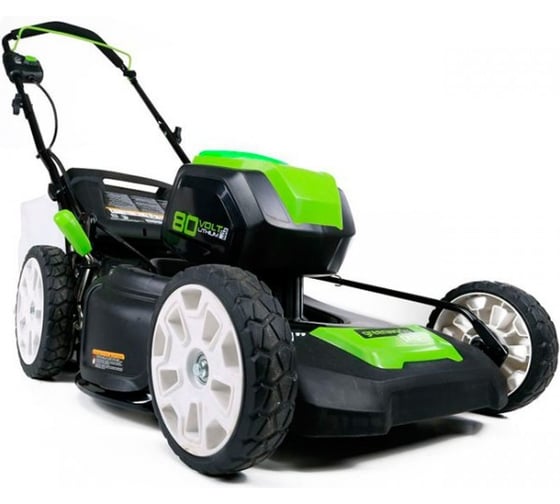 Аккумуляторная бесщеточная газонокосилка Greenworks GD80LM53 2500707