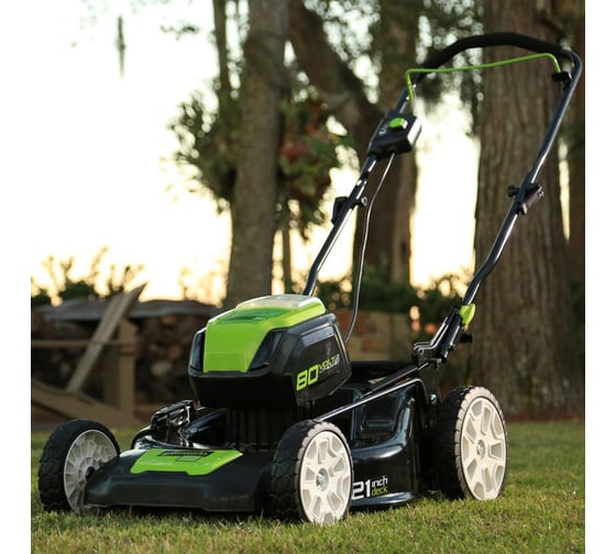 Аккумуляторная бесщеточная газонокосилка Greenworks GD80LM53 2500707
