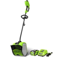 Аккумуляторный снегоуборщик GreenWorks 40V, 30 см, бесщеточный, с 1хАКБ 5 Ач и ЗУ 2600807UG