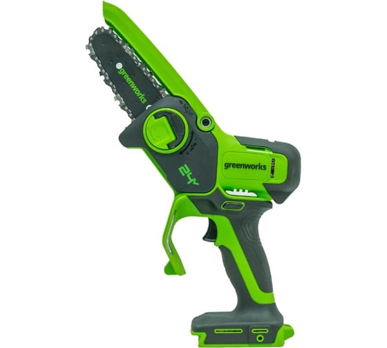 Аккумуляторная цепная мини пила GreenWorks 24V, 10 см, без АКБ и ЗУ 2008207