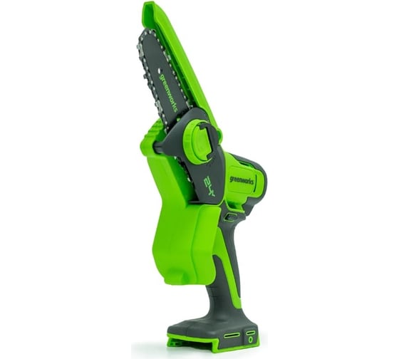 Аккумуляторная цепная мини пила GreenWorks 24V, 10 см, без АКБ и ЗУ 2008207