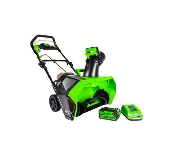 Аккумуляторный снегоуборщик GreenWorks 40V, 51 см, бесщеточный, с 1хАКБ 5 Ач и ЗУ 2600007UG