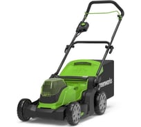 Аккумуляторная газонокосилка 2х24V 41 см с 2хАКБ 4 Ач и ЗУ GreenWorks 2512607UD