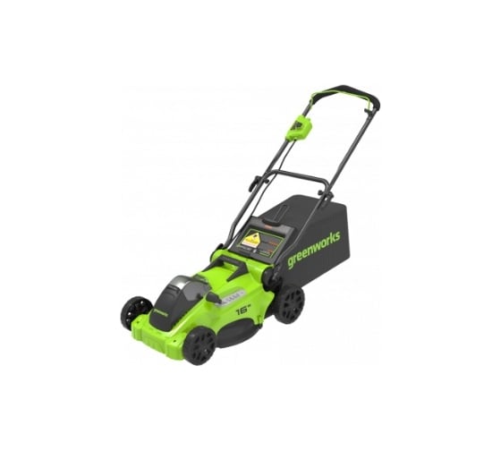 Аккумуляторная газонокосилка GreenWorks 40V, бесщеточная, 41 см, c 1хАКБ 4Ач и ЗУ 2517907UB