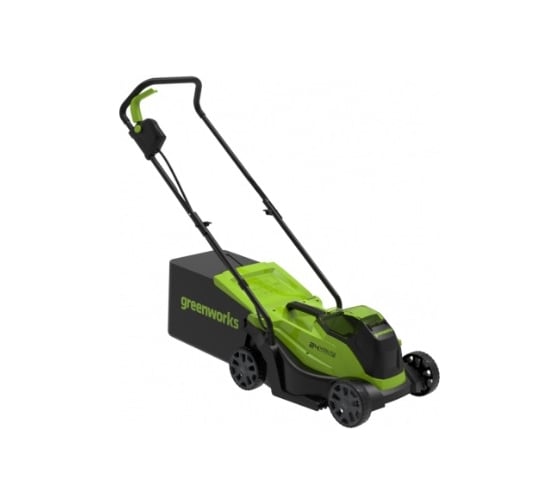 Аккумуляторная газонокосилка GreenWorks 24V, 33 см, бесщеточная, с 1хАКБ 4Ач и ЗУ 2516107UB