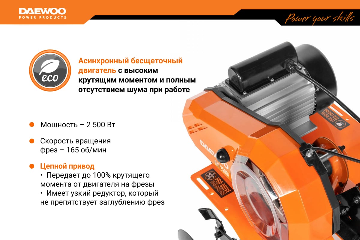 Электрический культиватор DAEWOO DAT 2500E - выгодная цена, отзывы ...