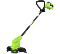 Аккумуляторный триммер GreenWorks 24V, 25 см, с 1хАКБ 2Ач и ЗУ 2107207SA