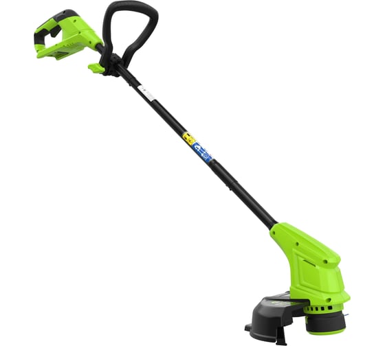 Аккумуляторный триммер GreenWorks 24V, 25 см, с 1хАКБ 2Ач и ЗУ 2107207SA