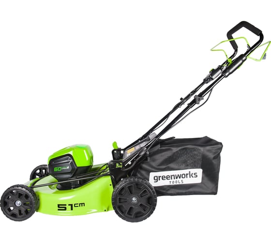 Самоходная аккумуляторная газонокосилка Greenworks GD60LM51SP