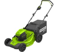 Аккумуляторная бесщеточная газонокосилка Greenworks GD60LM51HP