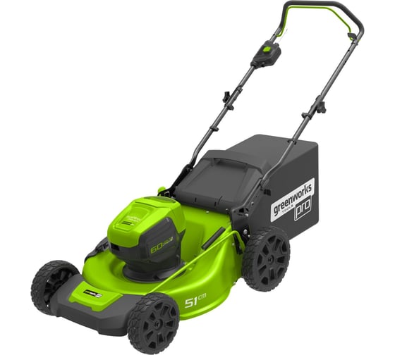 Аккумуляторная бесщеточная газонокосилка Greenworks GD60LM51HP