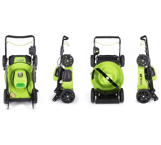 Аккумуляторная бесщеточная газонокосилка Greenworks GD60LM51HP