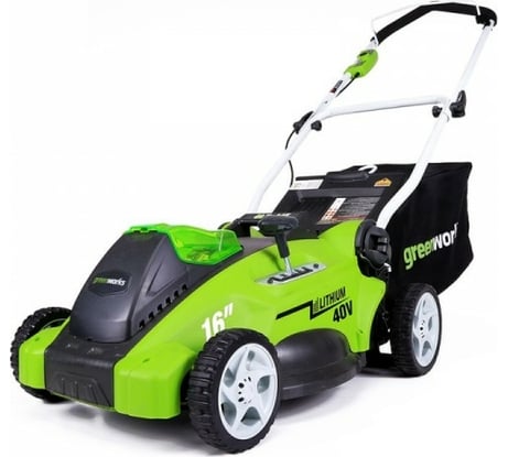 Аккумуляторная газонокосилка Greenworks G40LM40