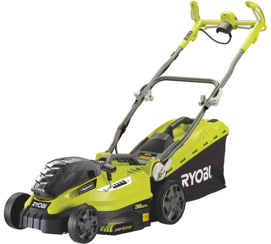 Гибридная газонокосилка Ryobi ONE+ RLM18X36H240 5133002589