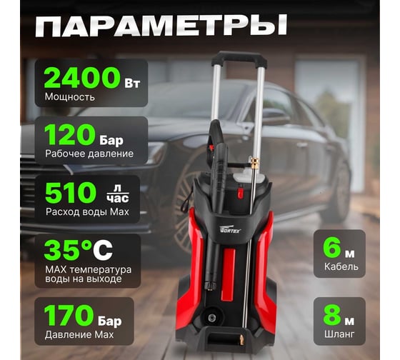 Мойка высокого давления WORTEX PW 1740 PW174000025