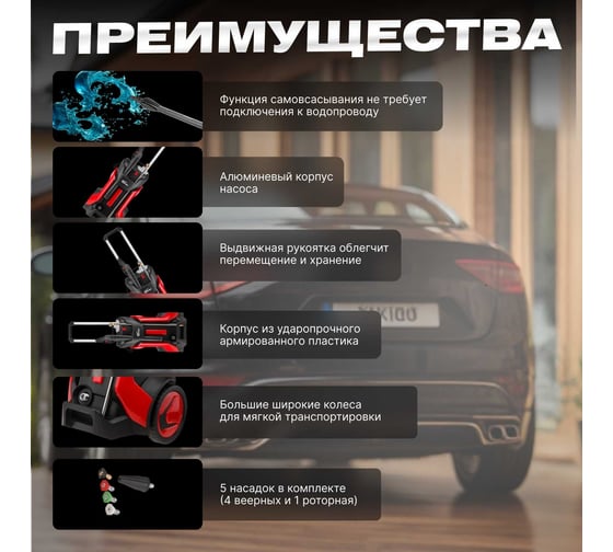 Мойка высокого давления WORTEX PW 1740 PW174000025