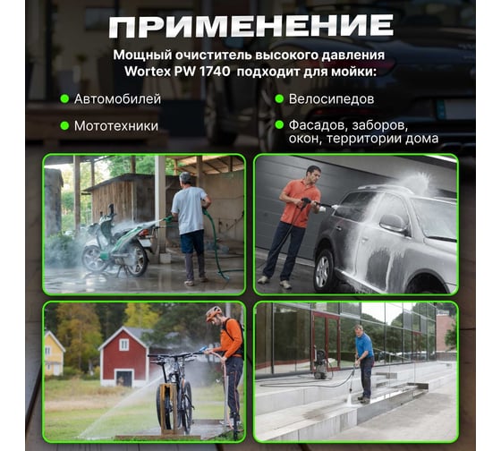Мойка высокого давления WORTEX PW 1740 PW174000025