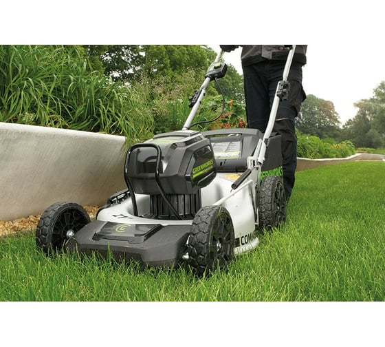 Аккумуляторная бесщеточная газонокосилка Greenworks GD82LM51 2502007