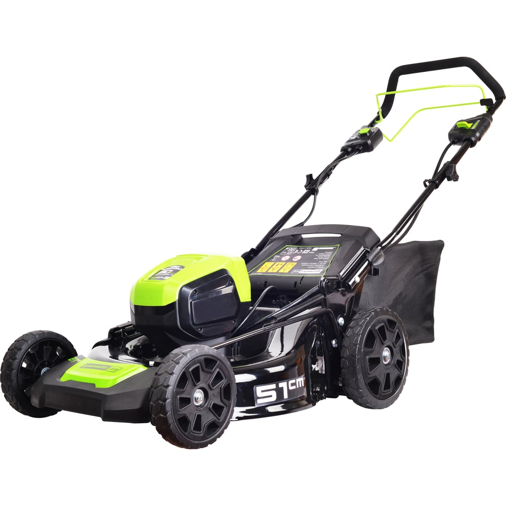 Самоходная аккумуляторная бесщеточная газонокосилка Greenworks 2502107 ...