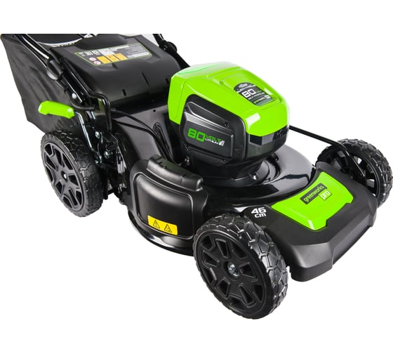 Самоходная аккумуляторная бесщеточная газонокосилка Greenworks 2501007