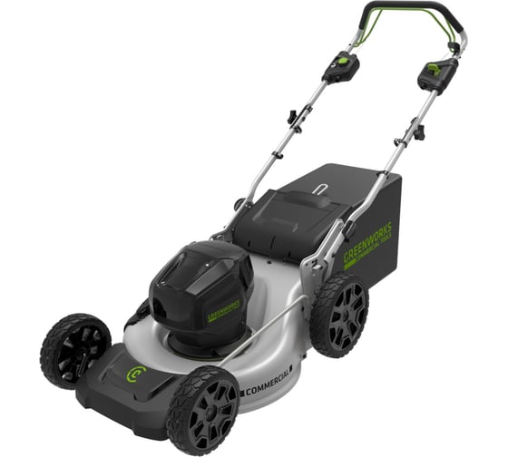 Самоходная бесщеточная аккумуляторная газонокосилка Greenworks 82V 2502507 1
