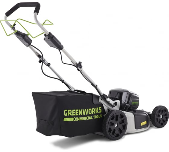 Самоходная бесщеточная аккумуляторная газонокосилка Greenworks 82V 2502507