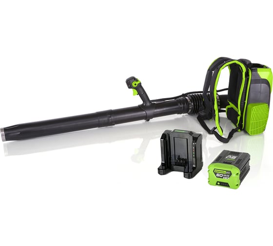Аккумуляторный ранцевый бесщеточный воздуходув Greenworks GD60BPB 2402307
