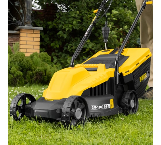 Электрическая газонокосилка Denzel gm-1100 96626