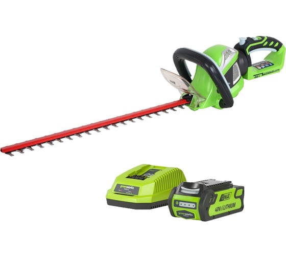 Аккумуляторный кусторез Greenworks G40HT61 22637TUA