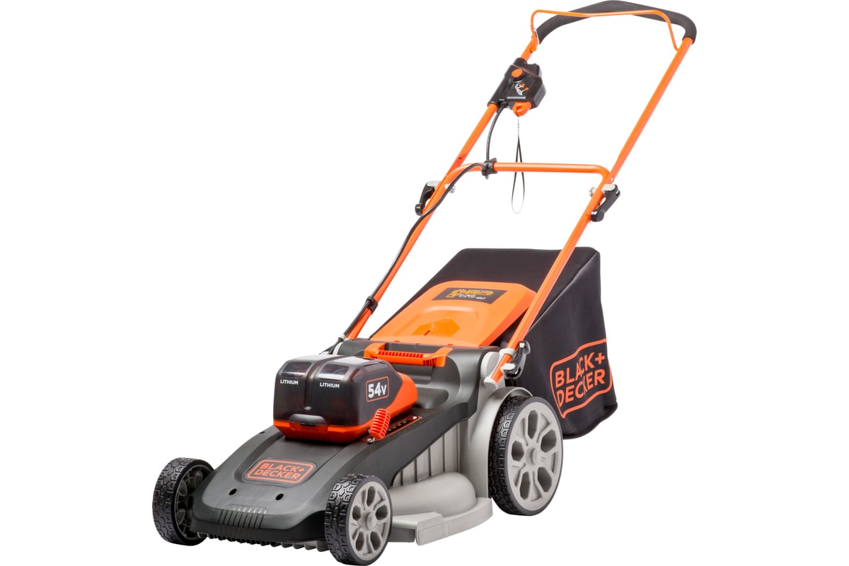Аккумуляторная колесная газонокосилка 3-в-1 Black+Decker CLM5448PC2 ...