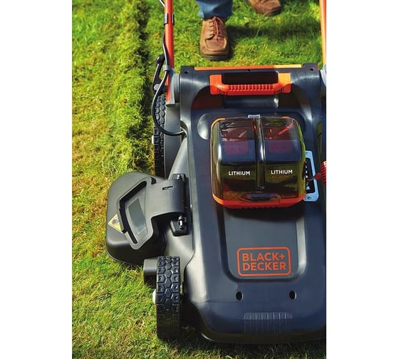 Аккумуляторная колесная газонокосилка 3-в-1 Black+Decker CLM5448PC2