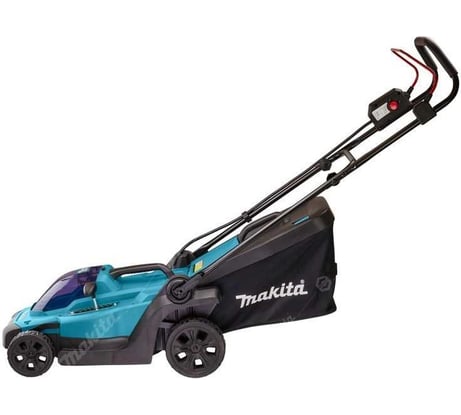 Аккумуляторная газонокосилка Makita LXT 18В, 450 Вт, ширина 33 см, травосборщик 30 л, 3 в 1, 8-ступенчатое центральное регулирование, 20-75 мм, BL1850B, DC18RC XPT DLM330RT