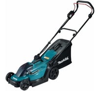 Аккумуляторная газонокосилка Makita LXT 18В, 450 Вт, ширина 33 см, травосборщик 30 л, 3 в 1, 8-ступенчатое центральное регулирование, 20-75 мм XPT DLM330Z