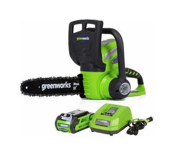 Цепная аккумуляторная пила GreenWorks G40CS30K6 20117UF