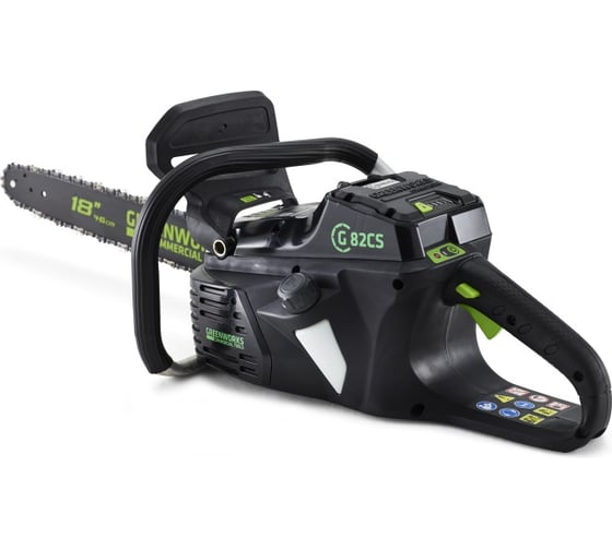 Цепная аккумуляторная пила GreenWorks GС82CSK25 2001607UA