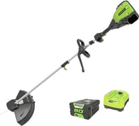 Бесщеточный аккумуляторный триммер GreenWorks GD80BCK4 80V, с 1 АКБ 4 А*ч и ЗУ 1301607UB