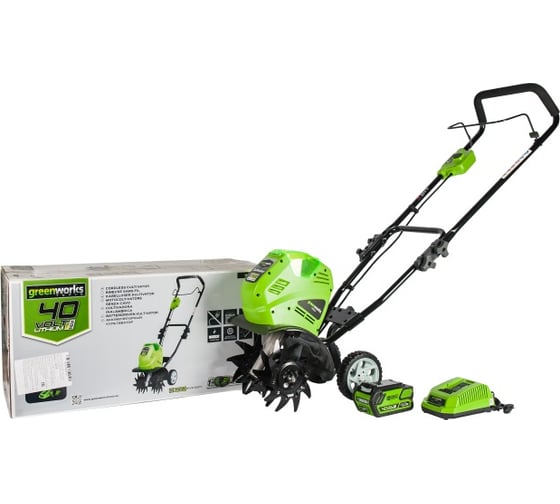 Аккумуляторный культиватор GreenWorks G40TLK6 27087UF