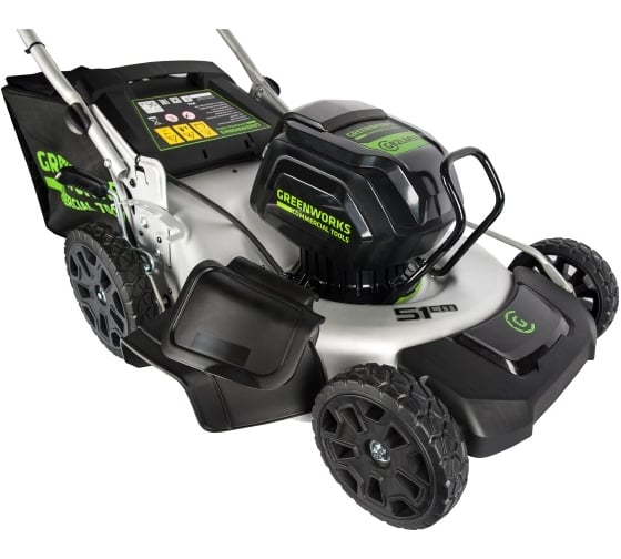 Бесщеточная аккумуляторная газонокосилка GreenWorks GC82LM51K5 2502007UB