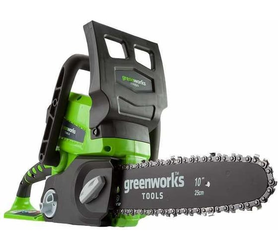Аккумуляторная цепная пила Greenworks G24CS25K2 24V 2000007va