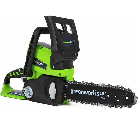Аккумуляторная цепная пила Greenworks G24CS25K2 24V 2000007va