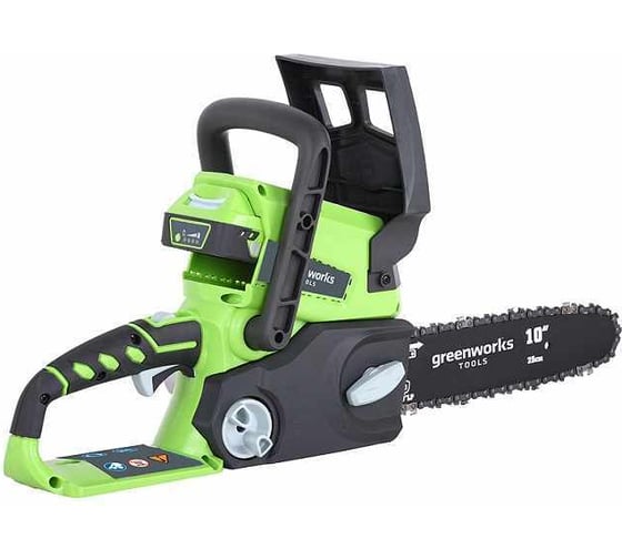 Аккумуляторная цепная пила Greenworks G24CS25K2 24V 2000007va