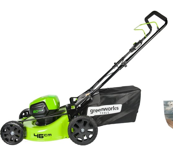 Аккумуляторная газонокосилка GreenWorks GD60LM46HPK4 60V 2502807UB